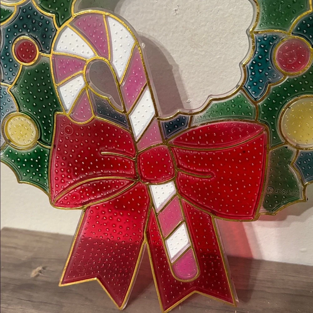 Vtg 70s Christmas Wreath 10